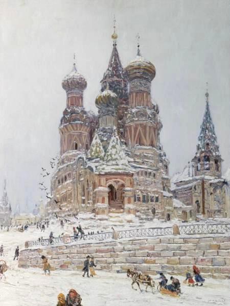 Nikolay Nikanorovich Dubovskoy Church of St. Basil oil painting image